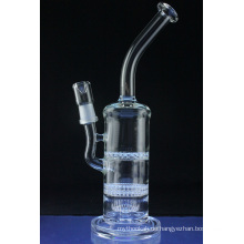 Doppel-Ratschette Turbine Rig Shisha Glas Rauchen Wasserpfeife (ES-GB-502)